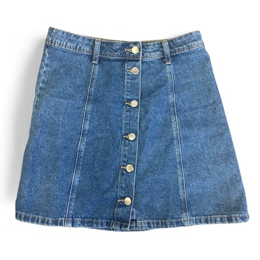 👖 H&M Divided Button-Front Denim Mini Skirt – Size US 6